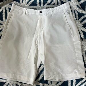 Adidas Gray and White Performance Shorts